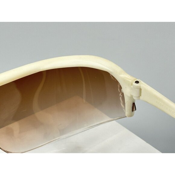 Vintage Brevettato Baruffaldi Wrap Sunglasses Ivory Frames Anti Fog Italy (L) - Picture 8 of 11
